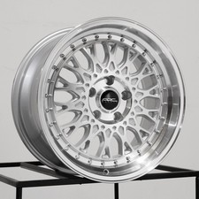 One 17x8.5 Vors AR1 5x114.3 35 Silver Machined Wheel Rim 73.1 picture