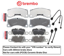 Front & Rear Brake Pad OES Ceramic +Sensor for Porsche Panamera (360mm/VinReqd) picture