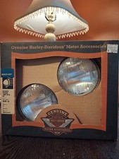 vintage (new in box) Harley Davidson halogen passing lamp bulbs kit ( multi-fit) picture