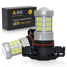 LED PSY24W PY24W White DRL Front Turn Signal Light Bulbs for 19-21 Jeep Renegade picture