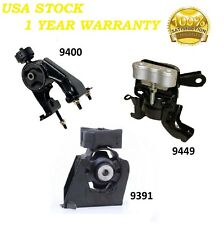 3 PCS FRONT & REAR MOTOR MOUNT FIT 2009-2017 TOYOTA COROLLA 1.8L picture