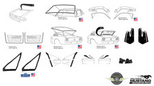 1967-1968 Ford Mustang Fastback Premium Weatherstrip Seal Kit picture