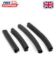 Car Rubber Sealing Sealed Strip Door Guard Buffer Protector Black 4pcs picture
