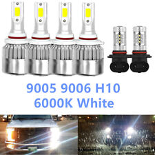 For GMC Sierra 2500HD Classic 2007 6000K LED Headlights + Fog Light Bulbs Kit picture