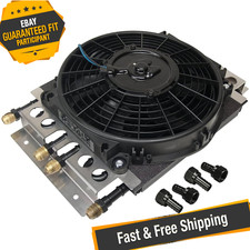Derale 15220 4 & 4 Pass Dual Circuit Electra-Cool Remote Cooler, -8AN picture