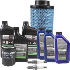 Polaris OEM Fluid & Oil Change Kit Air Filter Spark Plugs for 2014-2019 176  picture