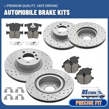 Front & Rear Disc Brake Rotors Ceramic Pads for 11-17 BMW X3 17-18 X4 xDrive28i picture
