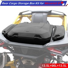 3pcs 96L&13.5L Rear Cargo Storage Box Fit for Can-Am Maverick R/R Max  2024-2026 picture