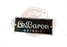 Hi Quality Vintage Aluminum Acid Etched Lebaron Body Builders Name Plate picture