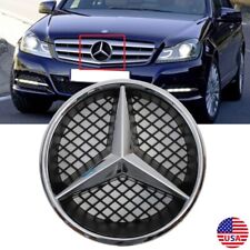 Front Grill Star Emblem Chrome Logo Badge Fit For Mercedes Benz W204 C300 GLK350 picture