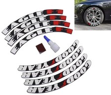 TIRE STICKER For 15''-24'' WHEEL GOOD YEAR EAGLE F1 FOR ALL CARS 8 PIECES picture