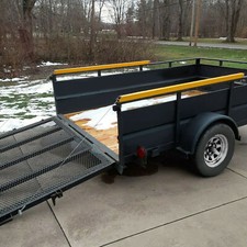 2 Sided Tailgate Trailer Gate & Ramp Lift Assist System 350 Pounds 2
