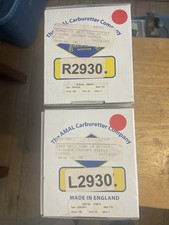 VINTAGE AMAL  MKII  30MM spigot CARBURETORS R 2930/300  L2930/301  for the PAIR picture