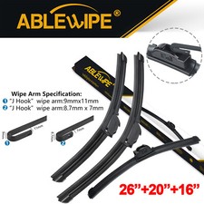 ABLEWIPE Fit For Dodge Grand Caravan 2018-2010 Windshield Wiper Blades(Set of 3) picture