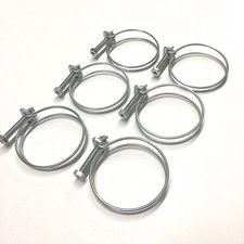 QTY 6 - PREMIUM RADIATOR COOLANT HOSE CLAMPS 2 1/2