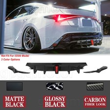 For Lexus IS300 IS350 2021-2025 JDM Style Rear Bumper Diffuser W/ Led Light Kit picture