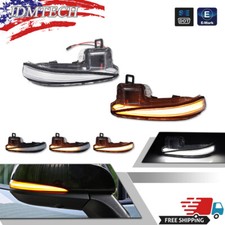 Sequential LED Amber/White Side Mirror Signal Light For 19-23 RAV4, 16-23 Tacoma picture