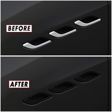 Chrome Delete Blackout Overlay for 2014-23 Maserati Ghibli Fender Vent Trim picture