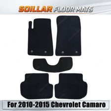 Velour Carpet Floor Mats Fits 2010-2015 Chevrolet Camaro ZL1 Convertible 2-Door picture