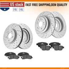 Front Rear Brake Disc Rotors & Ceramic Pads For 2009 - 2013 2014 Acura TL picture
