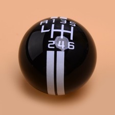 6-Speed Round Ball Manual Gear Shift Knob Fit for Ford Mustang Shelby GT 500 cr picture