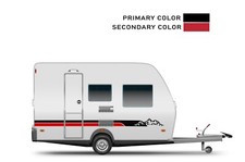 Decal Stıcker Graphic Mountain Stripes for Small Travel Trailers RV Replacement picture