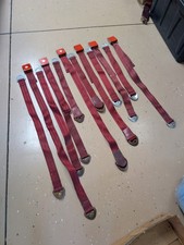 1960's Chevrolet Red Seat Belts Six Complete Impala Bel Air Biscayne 1962 1963 picture