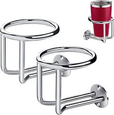 2X Stainless Steel Cup Holder  for Marine Boat Yacht Truck Car  2~3 in Bottle picture