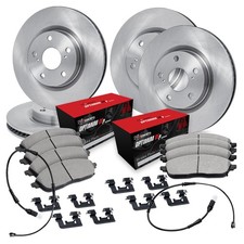 For Mercedes-Benz SL500 03-04 Drilled Front & Rear Brake Kit w Optimum Pads picture