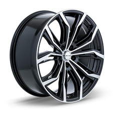 18 inch 18x8 RTX Black Widow Black Machined wheel rim 5x4.5 5x114.3 +42 picture