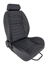 JEGS Retro Low Back Reclining Bucket Seat with Headrest, Right/Passenger Side picture