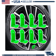 Penis Valve Stem Caps Glow in Dark Rubber Tire Covers Cars Trucks Motorcycles picture