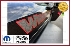 (2x) 07 - 18 Jeep WRANGLER Hood Decals Stickers JK topo map trail gray red FJ3V3 picture