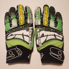Vintage 90's AXO Sport NeoFlex Padlock 6 Motocross Gloves Size 9 Large Green picture