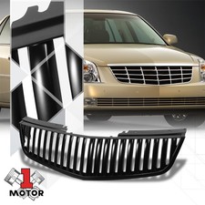 Black Vertical Slat Badgeless Upper Front Hood Grille for 06-11 Cadillac DTS picture
