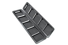 Universal 17X5 Inches Hood Vent Louver ABS Air Cooling Panel Kit Trim Black 2Pcs picture