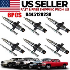 6PCS 0445120238 Bosch Diesel Fuel Injectors For Dodge Ram 2500 3500 5.9L Cummins picture