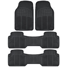 Heavy Duty Rubber Car Floor Mats 3 Row Protection for Toyota Highlander - Black picture