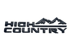 1x Fender Letter Logo Emblem Badge for 19-24 Gloss Black Silverado High Country picture