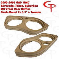 GM Silverado Tahoe Front Door Pod Baffles Flush 2x 6.5