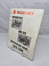 1970-1990 Genuine Suzuki Motorcycle & ATV Model Identification Guide 99923-12901 picture