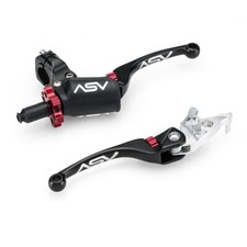 ASV F4 Quad ATV Lever Set PRO PACK Black Long Yamaha Raptor 700 / R 2007-2026 picture