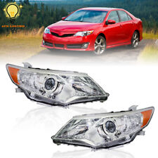For 2012-2014 Toyota Camry Right&Left Side Projector Headlights Clear Headlamp picture