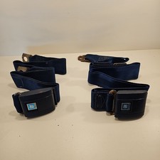 VINTAGE SET NEW OLD STOCKS OEM GENUINE GM Push Button Seat Belts Lapbelt  picture