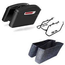 Hard Saddlebags & Conversion Brackets Fit For Harley Dyna Low Rider 2008-2017 picture