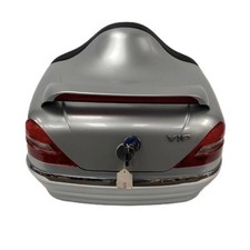 MUTAZU 808S Silver Motorcycle Tour Pack Trunk Cargo Box Universal Harley Cruiser picture