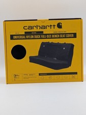 Carhartt Universal Nylon Duck Full Size Bench Seat Cover - Black RS1435 New picture