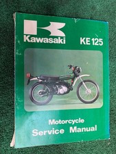 Vintage Kawasaki KE125 Genuine Shop Service Manual KE 125 - Original Enduro OEM picture