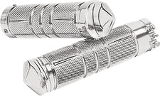 Accutronix Elite Chrome Billet Grips GR100-SKIC for Harley Davidson picture