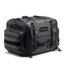 RIDEIRON Motorcycle Tail Bag, Expandable  40L-60L Travel Luggage Straps, NEW. picture